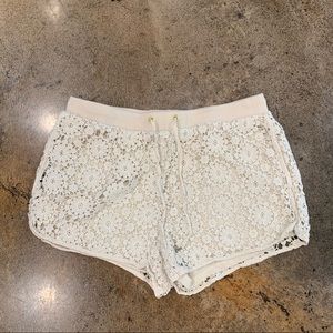 Maurices Cream Lace Shorts M
